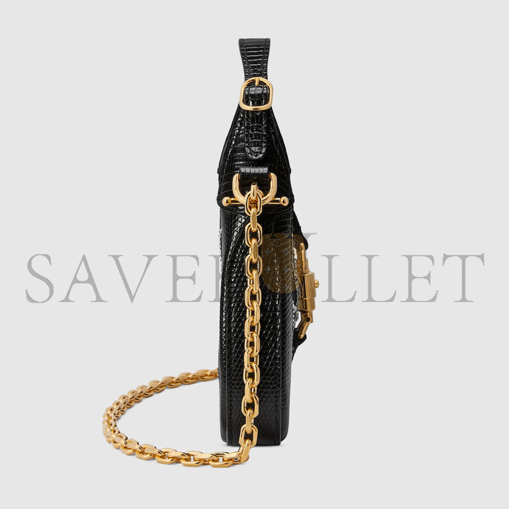 GUCCI JACKIE 1961 MINI LIZARD SHOULDER BAG 677027 (19*13*3cm) GUCCI JACKIE 1961 MINI LIZARD SHOULDER BAG 677027 (19*13*3cm)